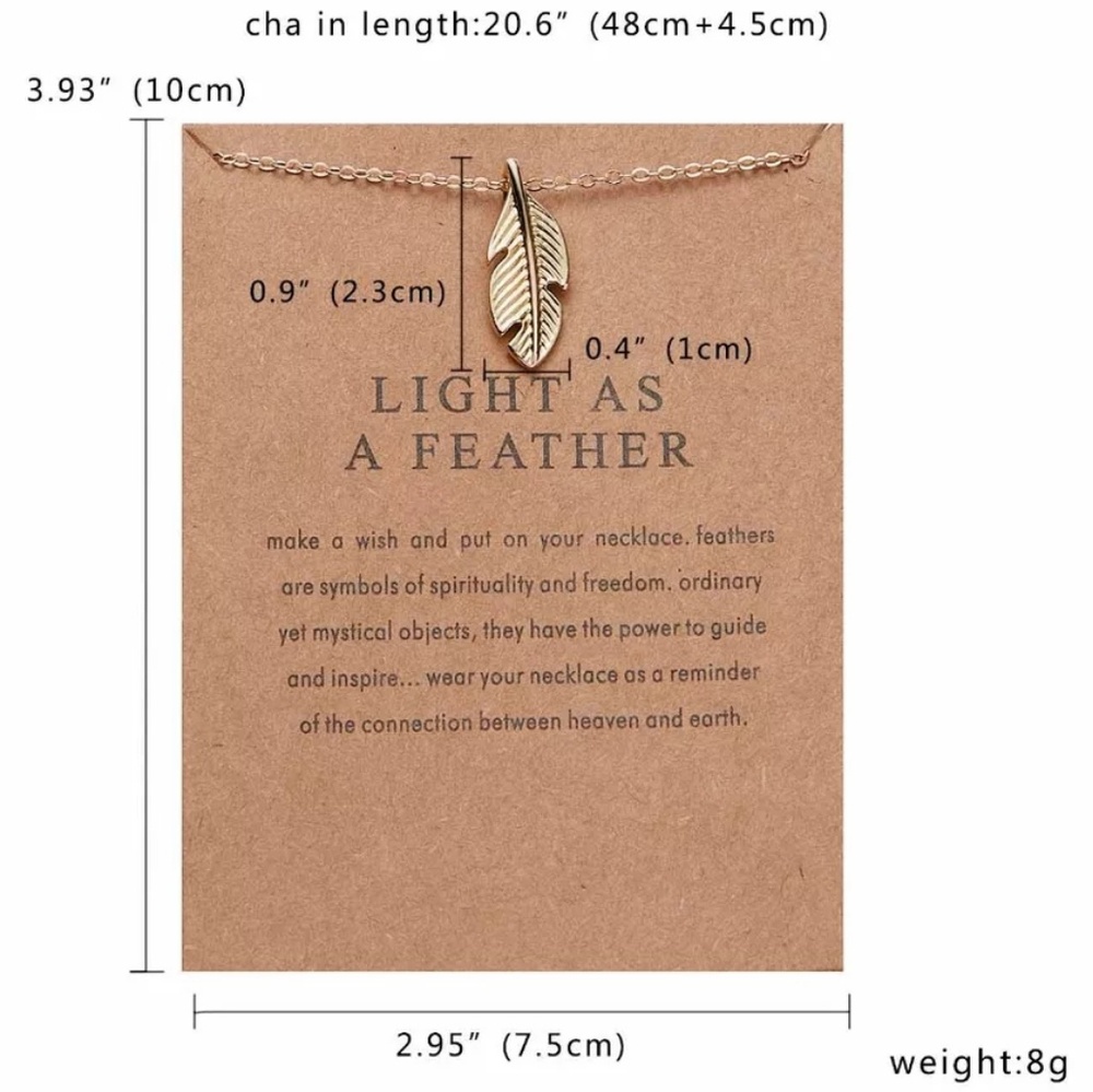 HP - ONE LEFT-Light as a Feather Necklace - Picture 3 of 3